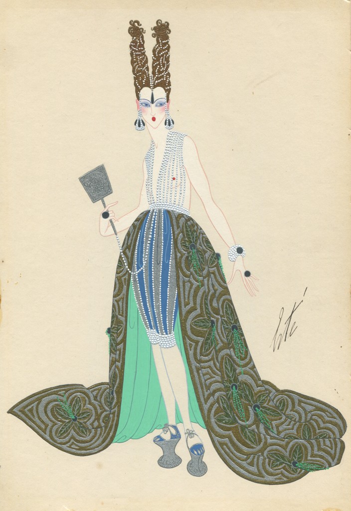 Costume design for La Belladonne, Les Fleurs du Mal – Erte